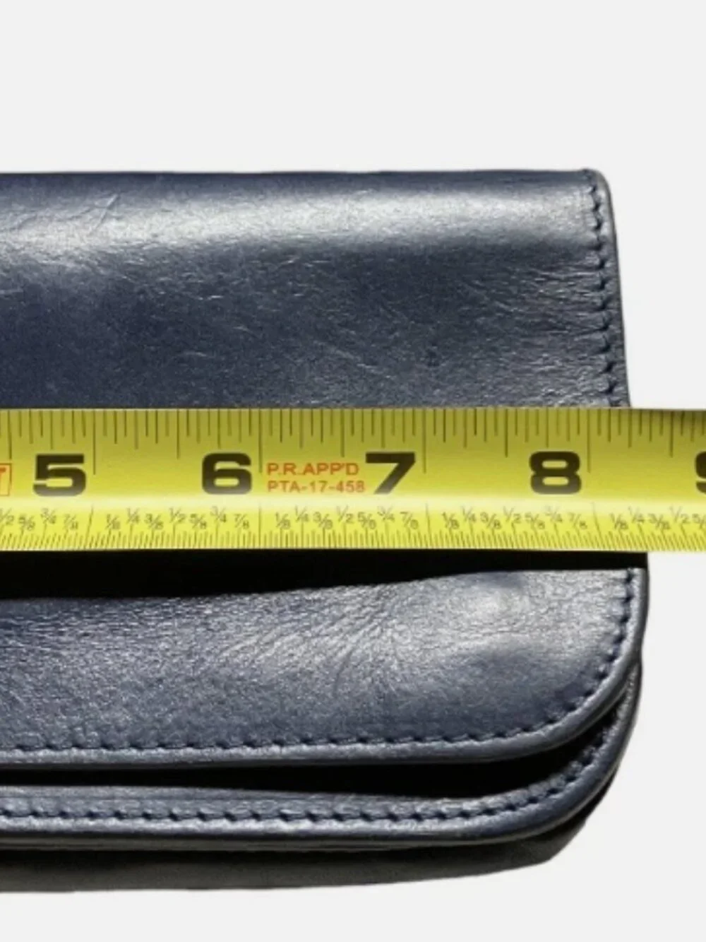 ANONIMO FIORENTINO ITALY VINTAGE NAVY BLUE SOFT LEATHER WRISTLET WALLET
